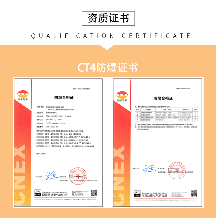 防爆區卷簾門CT4證書